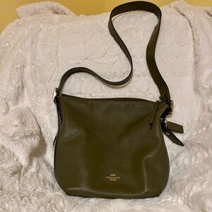 Coach Olive Green Val Duffel Shoulder Bag- EUC